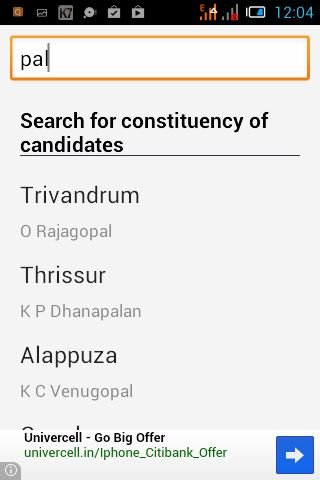 India Election 2014 Candidates截图2