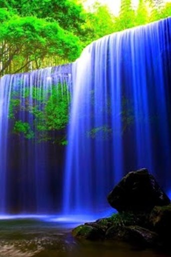 Blue Waterfalls Glitter Effect截图6