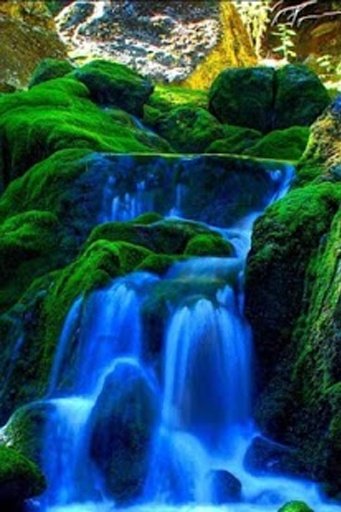 Blue Waterfalls Glitter Effect截图8