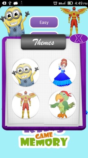 Memory Game for Kids: Cartoons截图2