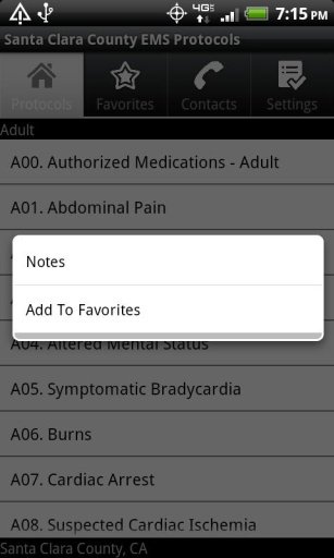Santa Clara Co. EMS Protocols截图1