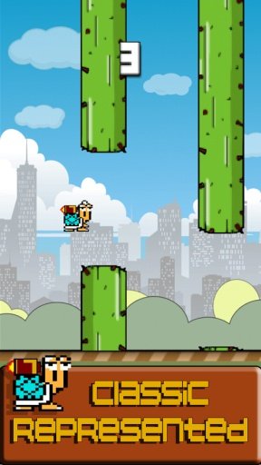 Flappy Turtle-Jetpack fly截图10