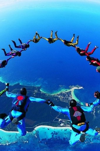 Sky Diving HD Live Wallpaper截图11