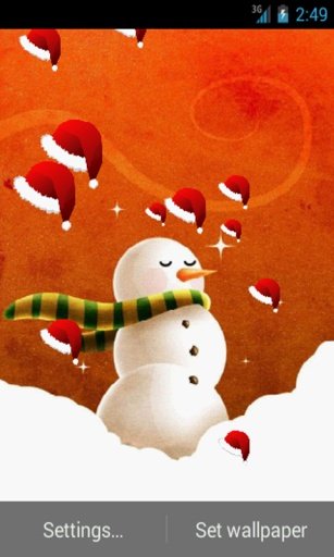Christmas Snowman HD Wallpaper截图4