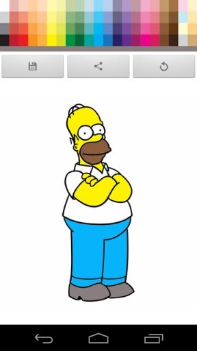 Paint Simpsons Free截图4