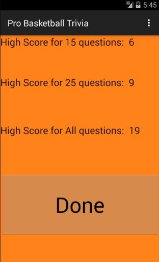 Pro Basketball Trivia截图2