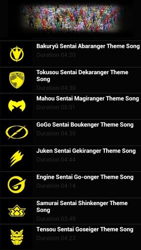 Super Sentai Theme Songs截图3