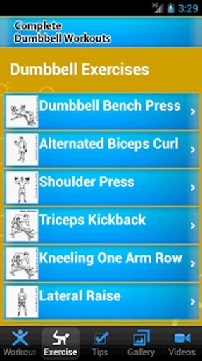 Dumbbell Workouts截图1