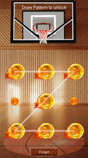 篮球图案屏幕锁截图1