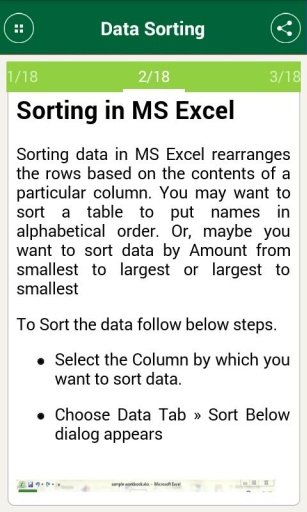 Microsoft Excel Tutorial截图1