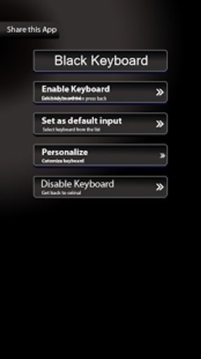 Stylish Black Keyboard截图4