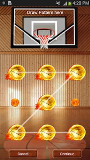 篮球图案屏幕锁截图4
