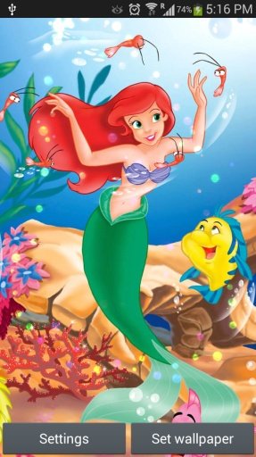 Disney Mermaid Princess LWP截图10