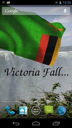 3D Zambia Flag Live Wallpaper截图5