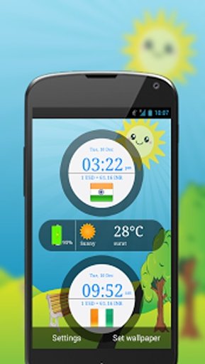 Weather Clock Live Wallpaper截图5