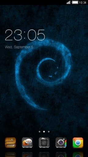 Blue Texture C Launcher Theme截图3