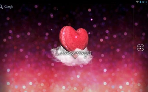 3D Glitter Heart LWP截图2