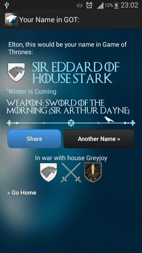 Your Name in Game of Thrones截图3