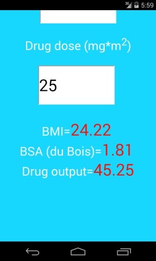 BMI/BSA Oncology截图3