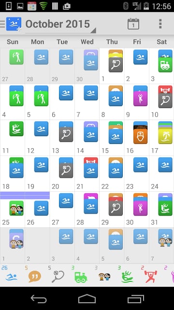 SwimWiz Fitness Log Demo截图2