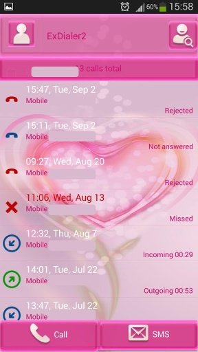 ExDialer粉红截图2