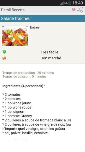 Recettes R&eacute;gime截图3