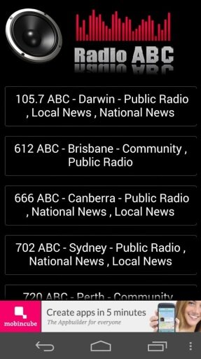 Radio ABC Australia.截图1