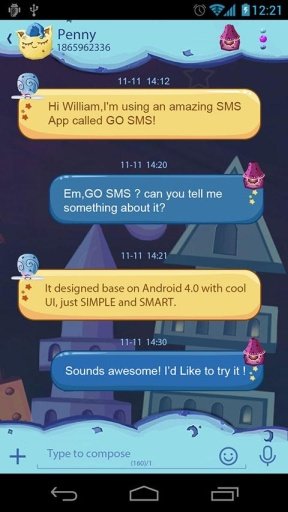 GO SMS PRO TWINKLESTAR THEMEEX截图4
