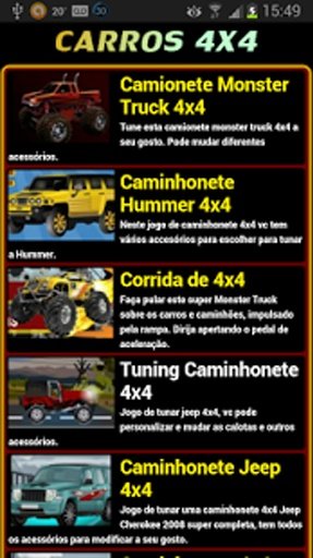 Jogos de carros 4x4截图3