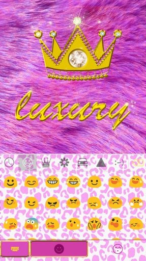 Luxury Theme_Emoji Keyboard截图1