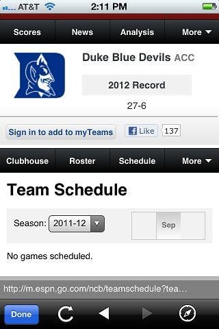 Duke Basketball截图4