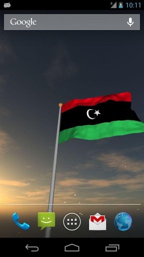 Real Libya Flag Live Wallpaper截图5