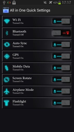 All in One Quick Settings截图3