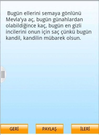 Kandil Mesajları Paylaş截图1