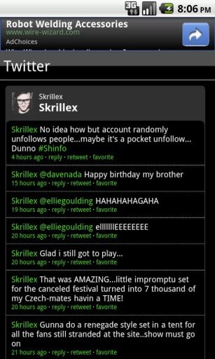 Skrillex Fan App截图3