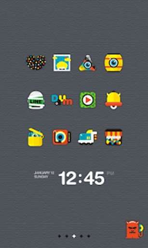 Colorful Monster dodol theme截图5