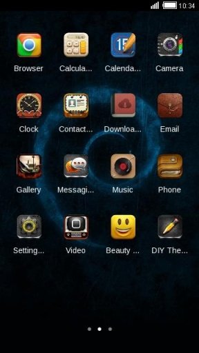 Blue Texture C Launcher Theme截图2