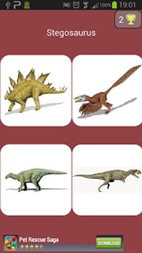 Dinosaur Quiz game free截图3