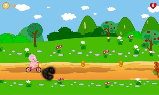 Peppie Pig Bike Racing Games截图3