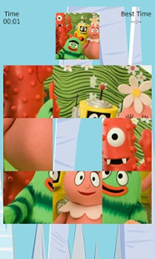 Yo Gabba Gabba Sliding Puzzle截图2