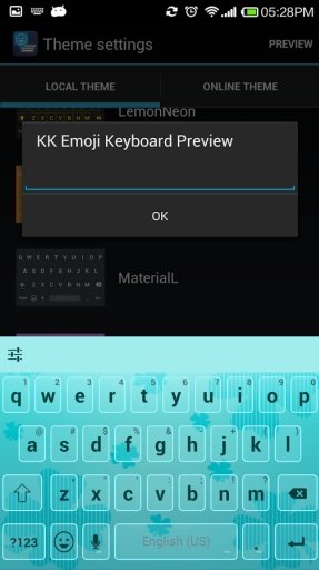 Mint Blue - Emoji Keyboard截图3