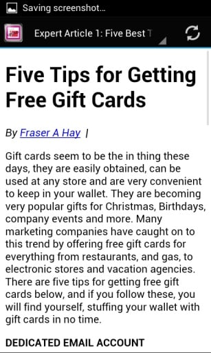 Free Gift Cards Tips截图5