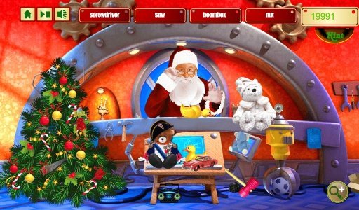 Hidden Object Santa Workshop Free截图2