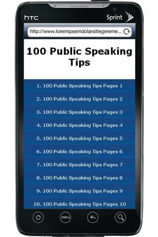 100 Public Speaking Tips截图4