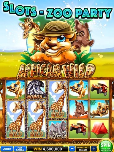 Slots - Zoo Party截图3