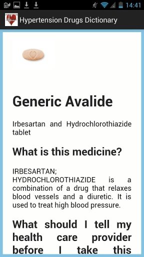 Hypertension Drugs Dictionary截图4