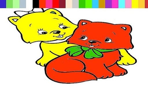Funny cats coloring截图3