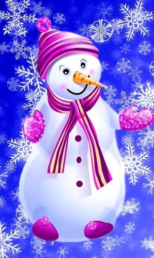 Snowman Sparkle Live Wallpaper截图1