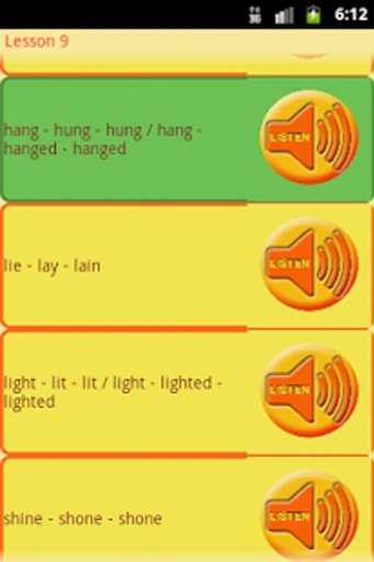 English Irregular Verbs 7 - 9截图8