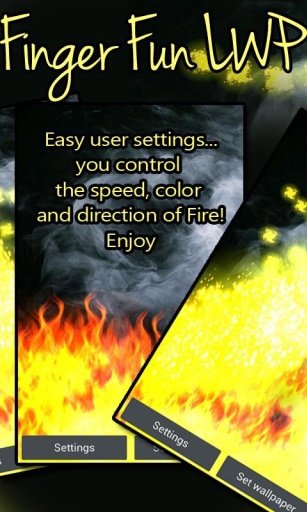 Play With Fire Finger Fun LWP截图1